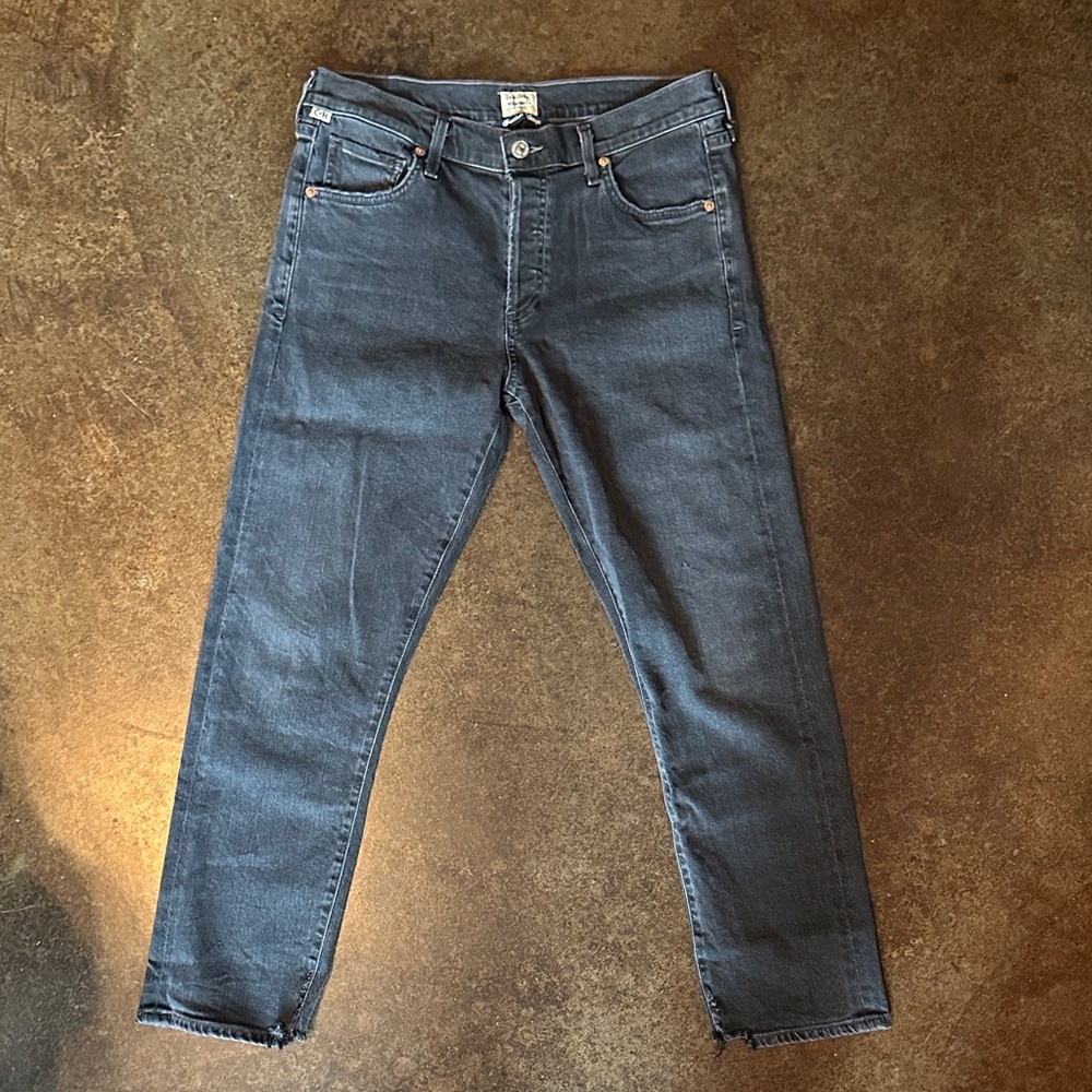 Citizens Of Humanity Boyfriend Jeans in Dark Blue Indigo